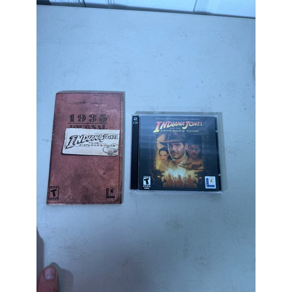 Indiana Jones and the Emperor's Tomb PC Windows Video Game 2-Disc Set Manual
